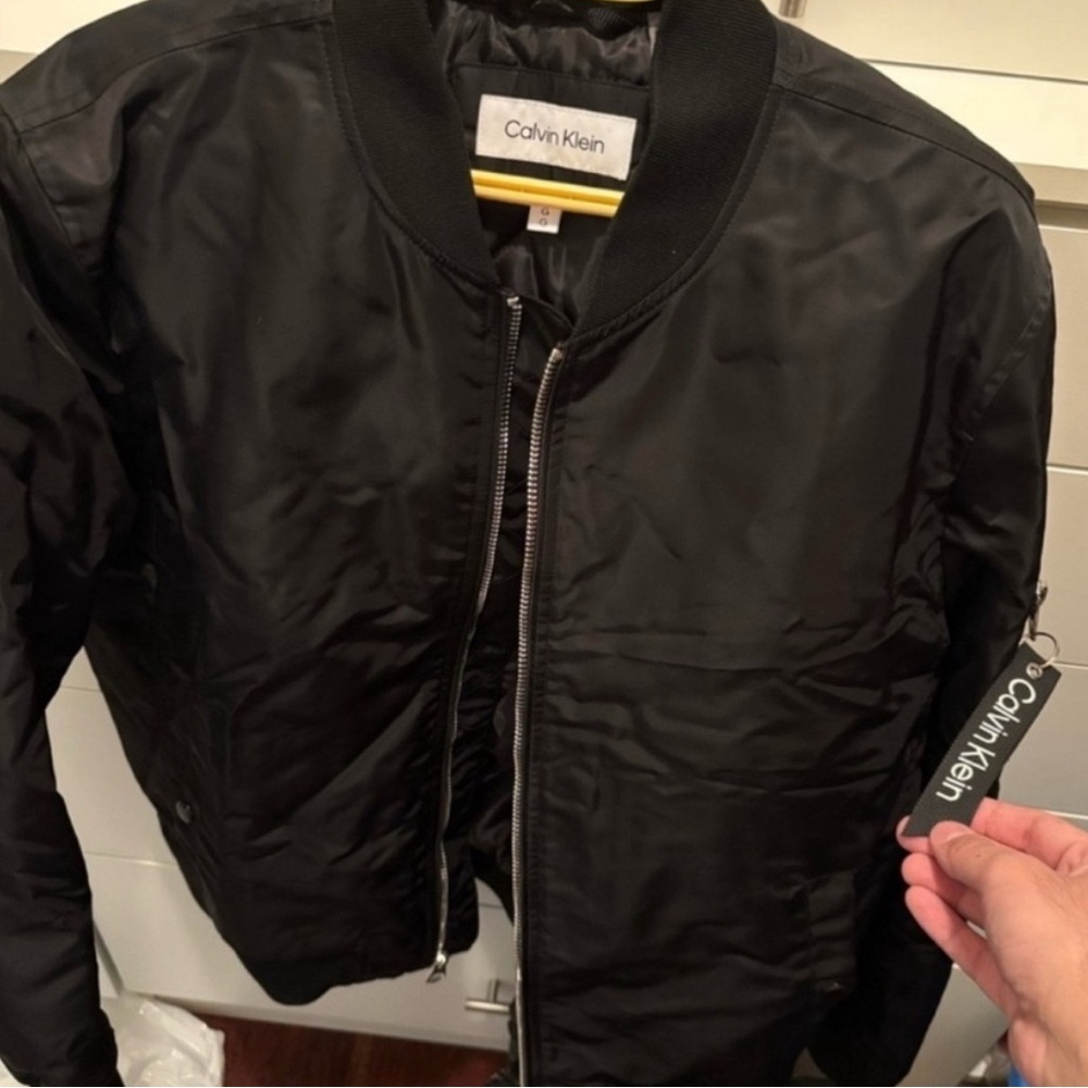Calvin Klein Black Bomber Jacket